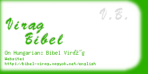 virag bibel business card